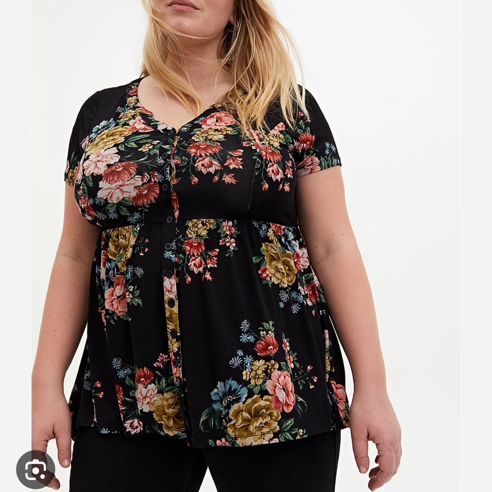 Torrid Super Soft Babydoll Top